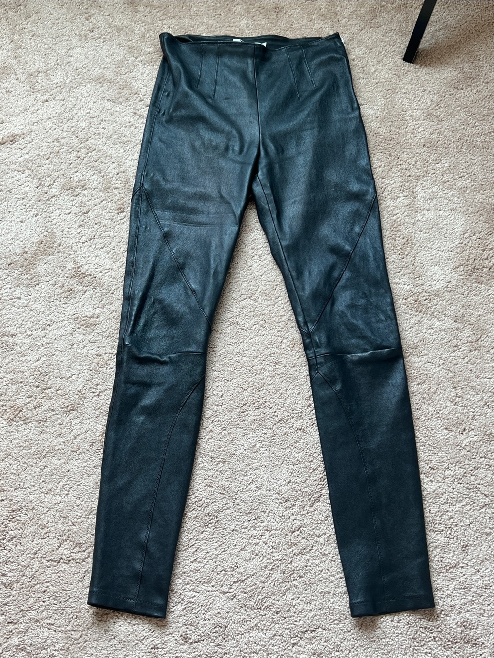 Alexander Wang Black Leather Skinny Pants